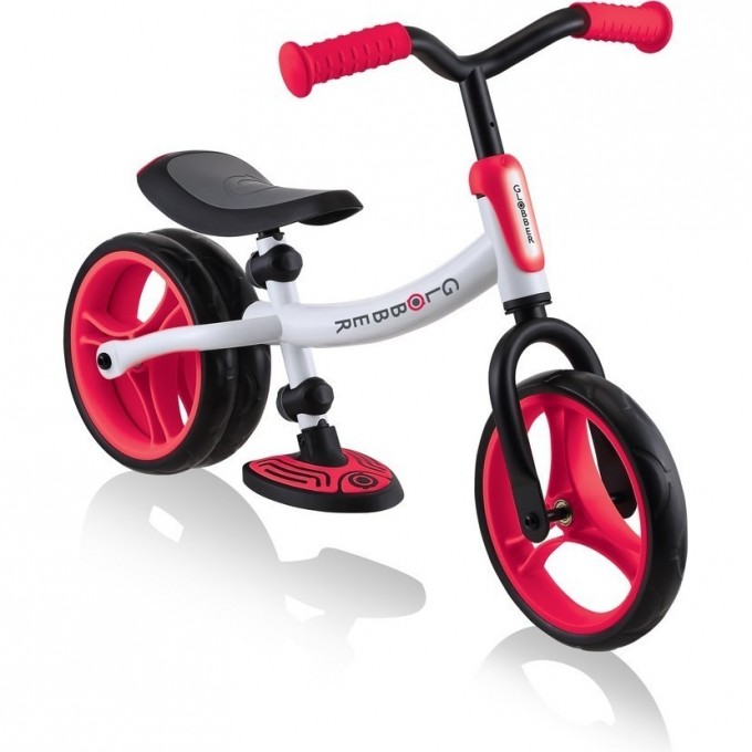 Беговел GLOBBER GO BIKE DUO Бело-красный 614-202 Беговел GLOBBER GO BIKE DUO Бело-красный 614-202