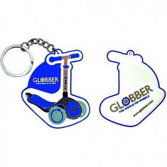 Брелок для ключей GLOBBER в форме самоката, голубой