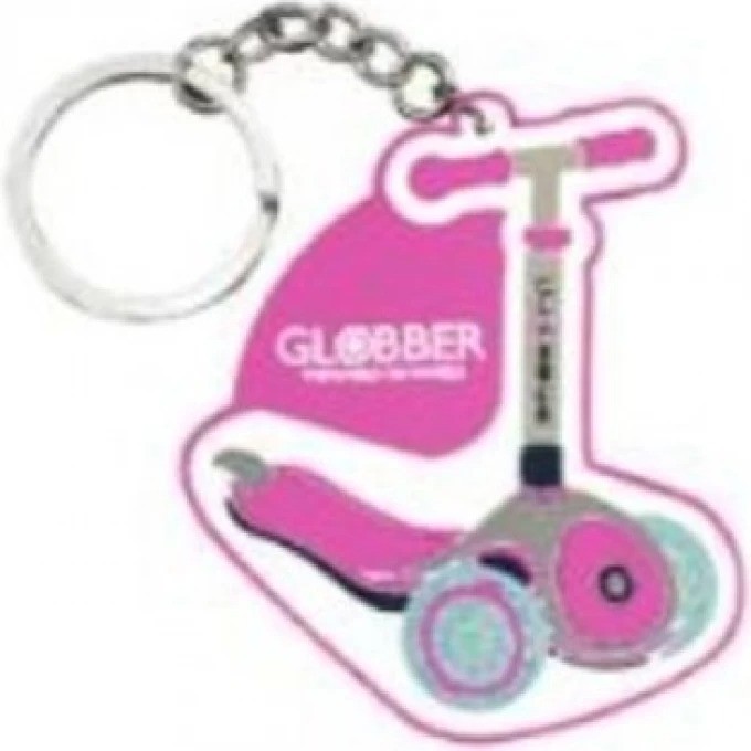 Брелок для ключей GLOBBER в форме самоката, розовый 581-006 Брелок для ключей GLOBBER в форме самоката, розовый 581-006