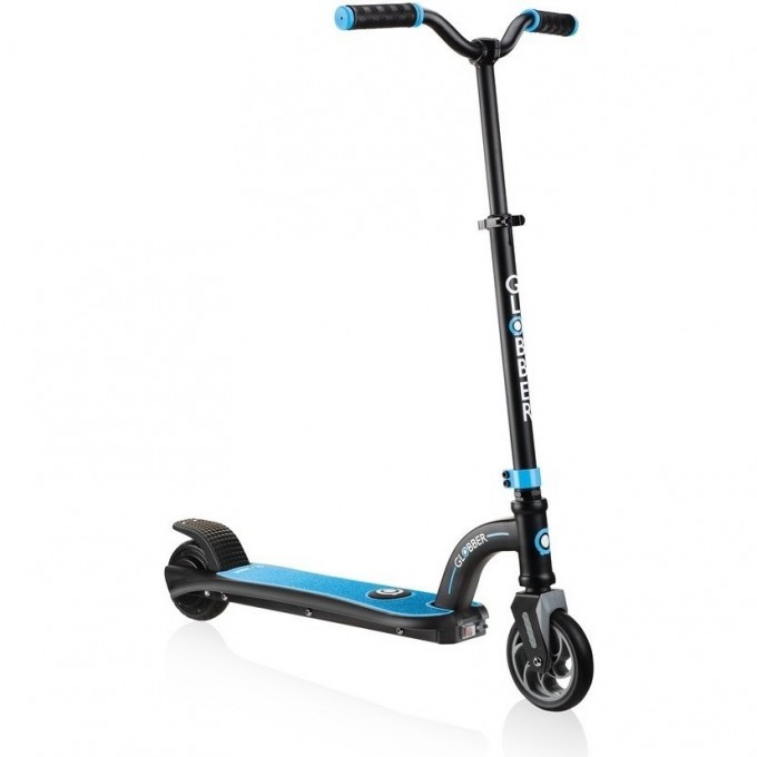 Детский электросамокат GLOBBER ONE K E-MOTION 10 Черно-голубой 650-101 Детский электросамокат GLOBBER ONE K E-MOTION 10 Черно-голубой 650-101