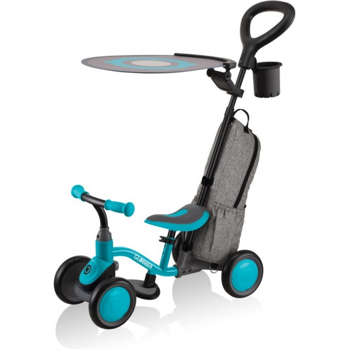 Каталка-беговел GLOBBER LEARNING BIKE 3 в 1 DELUXE, бирюзовый 639-105 Каталка-беговел GLOBBER LEARNING BIKE 3 в 1 DELUXE, бирюзовый 639-105