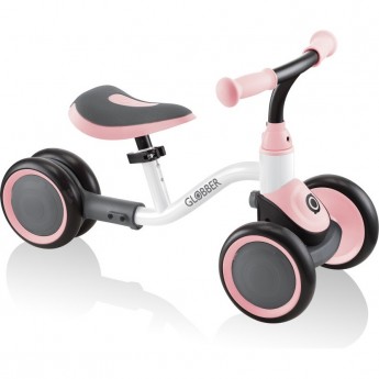 Каталка-беговел GLOBBER LEARNING BIKE, бело-розовый