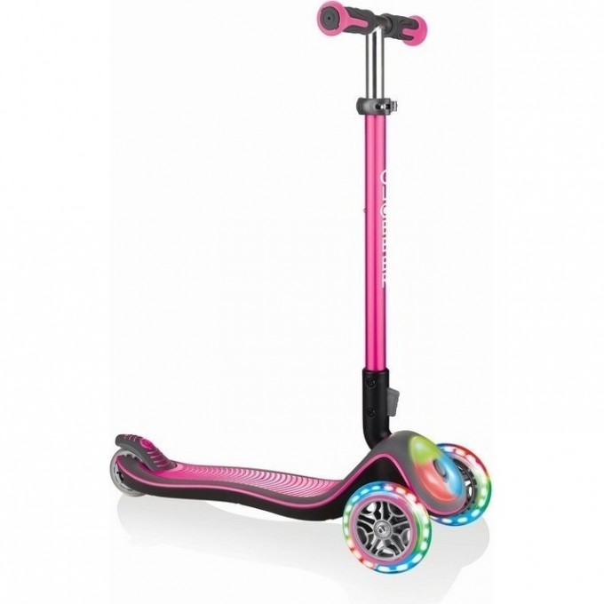 Самокат GLOBBER ELITE DELUXE FLASH LIGHTS Розовый 449-110-3 Самокат GLOBBER ELITE DELUXE FLASH LIGHTS Розовый 449-110-3