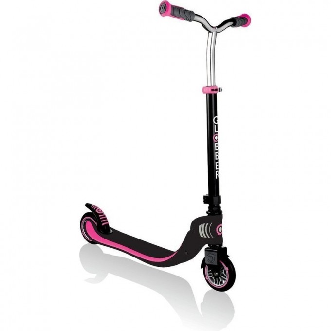 Самокат GLOBBER FOLDABLE FLOW 125, складной Черно-розовый 473-114 Самокат GLOBBER FOLDABLE FLOW 125, складной Черно-розовый 473-114
