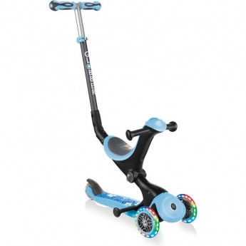 Самокат GLOBBER GO UP DELUXE FANTASY LIGHTS Пастельно-голубой