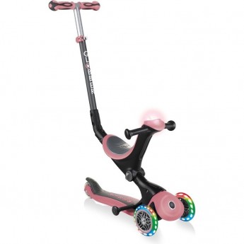 Самокат GLOBBER GO UP DELUXE PLAY LIGHTS Пастельно-розовый