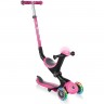 Самокат GLOBBER GO UP DELUXE PLAY LIGHTS Розовый 648-110
