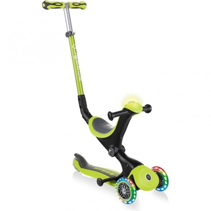 Самокат GLOBBER GO UP DELUXE PLAY LIGHTS Зеленый 648-106 Самокат GLOBBER GO UP DELUXE PLAY LIGHTS Зеленый 648-106