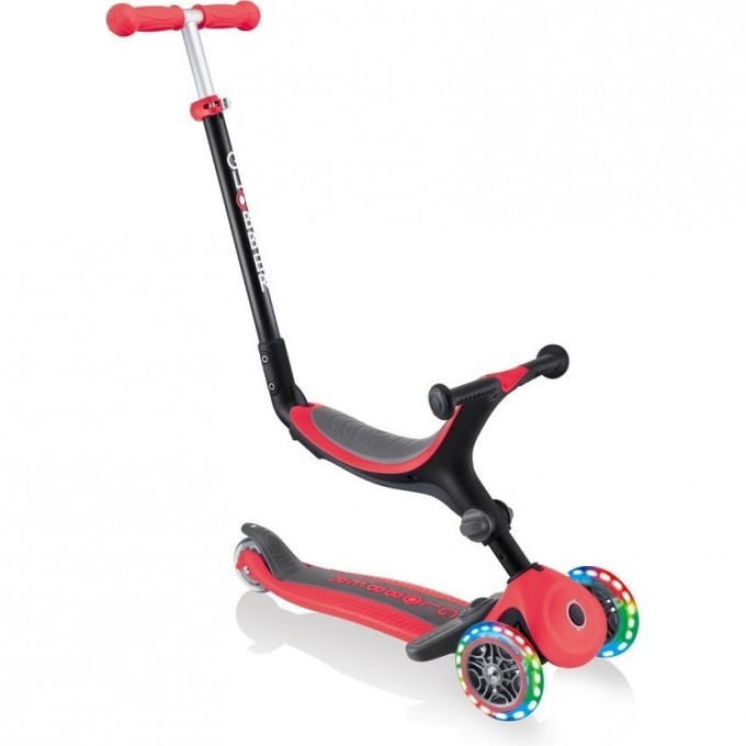 Самокат GLOBBER GO UP FOLDABLE LIGHTS Красный 643-102 Самокат GLOBBER GO UP FOLDABLE LIGHTS Красный 643-102
