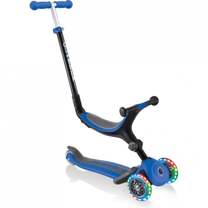 Самокат GLOBBER GO UP FOLDABLE LIGHTS Синий 643-100 Самокат GLOBBER GO UP FOLDABLE LIGHTS Синий 643-100