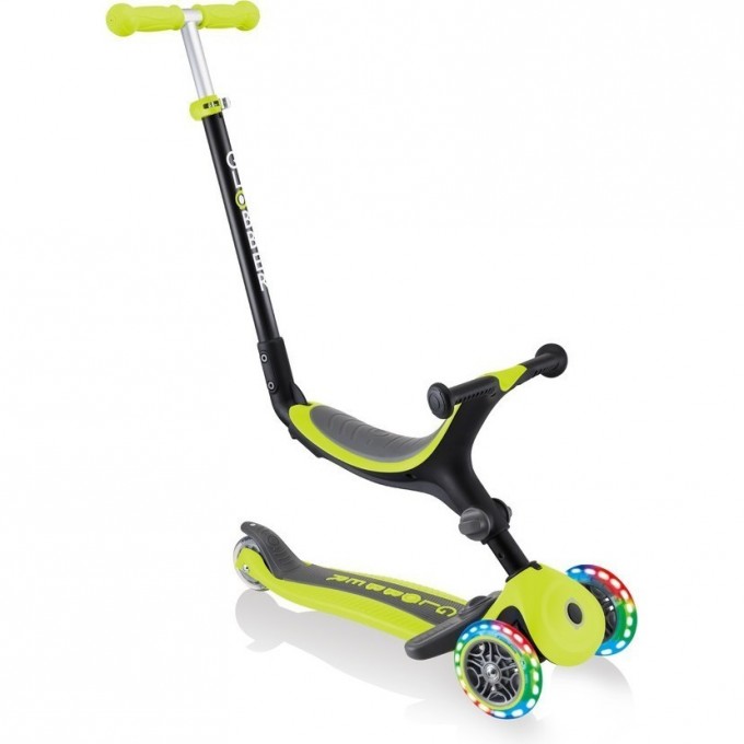 Самокат GLOBBER GO UP FOLDABLE LIGHTS Зеленый 643-106 Самокат GLOBBER GO UP FOLDABLE LIGHTS Зеленый 643-106