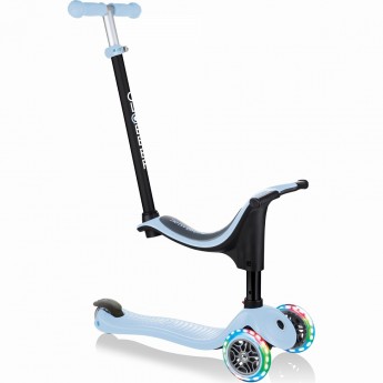 Самокат GLOBBER GO UP SPORTY LIGHTS постельно-голубой