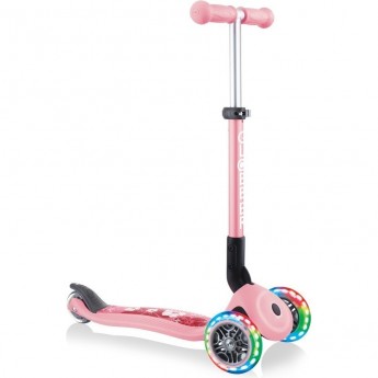 Самокат GLOBBER JUNIOR FOLDABLE FANTASY LIGHTS Пастельно-розовый