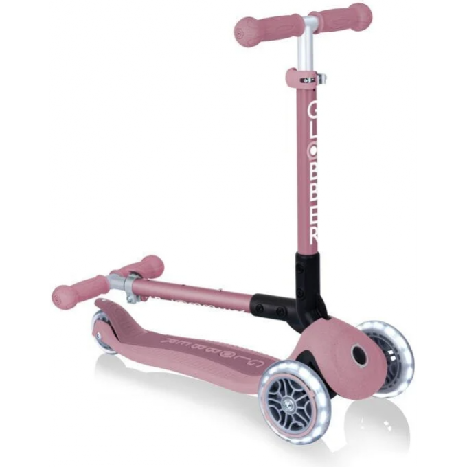 Самокат GLOBBER JUNIOR FOLDABLE LIGHTS ECOLOGIC BERRY 692-510 Самокат GLOBBER JUNIOR FOLDABLE LIGHTS ECOLOGIC BERRY 692-510