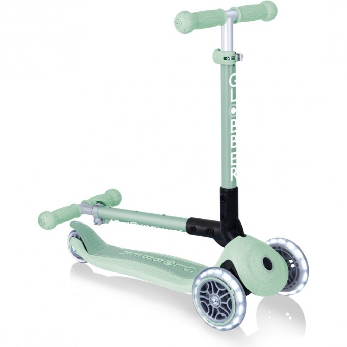 Самокат GLOBBER JUNIOR FOLDABLE LIGHTS ECOLOGIC PISTACHIO 692-505 Самокат GLOBBER JUNIOR FOLDABLE LIGHTS ECOLOGIC PISTACHIO 692-505