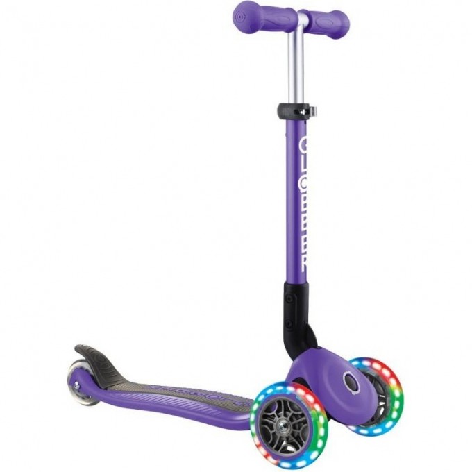 Самокат GLOBBER JUNIOR FOLDABLE LIGHTS Фиолетовый 437-103 Самокат GLOBBER JUNIOR FOLDABLE LIGHTS Фиолетовый 437-103