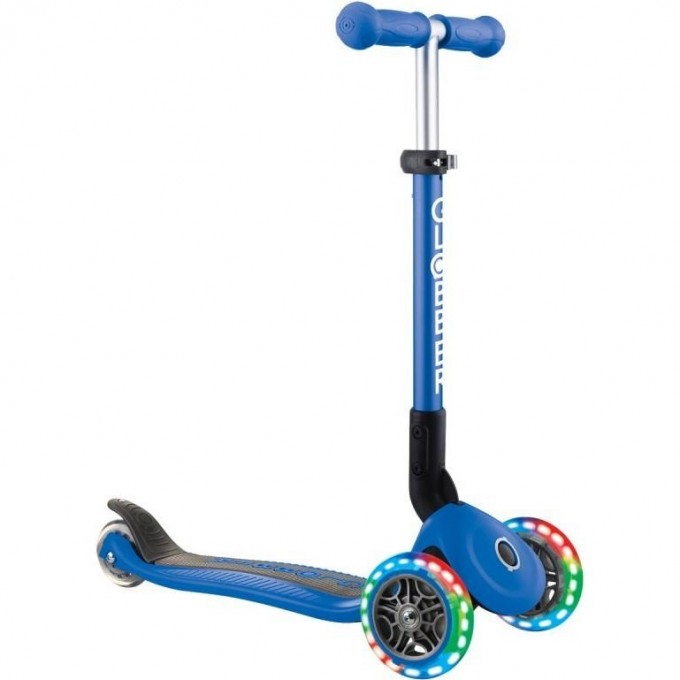 Самокат GLOBBER JUNIOR FOLDABLE LIGHTS Синий 437-100 Самокат GLOBBER JUNIOR FOLDABLE LIGHTS Синий 437-100