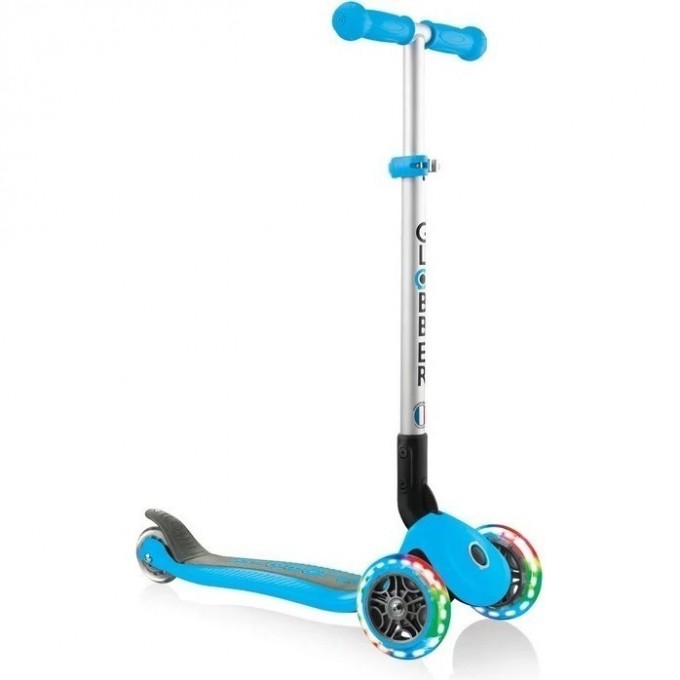 Самокат GLOBBER PRIMO FOLDABLE LIGHTS Голубой 432-101 Самокат GLOBBER PRIMO FOLDABLE LIGHTS Голубой 432-101