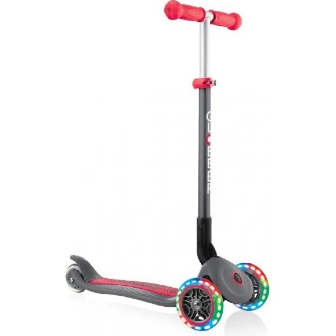 Самокат GLOBBER PRIMO FOLDABLE LIGHTS красно-черный 432-120-2 Самокат GLOBBER PRIMO FOLDABLE LIGHTS красно-черный 432-120-2
