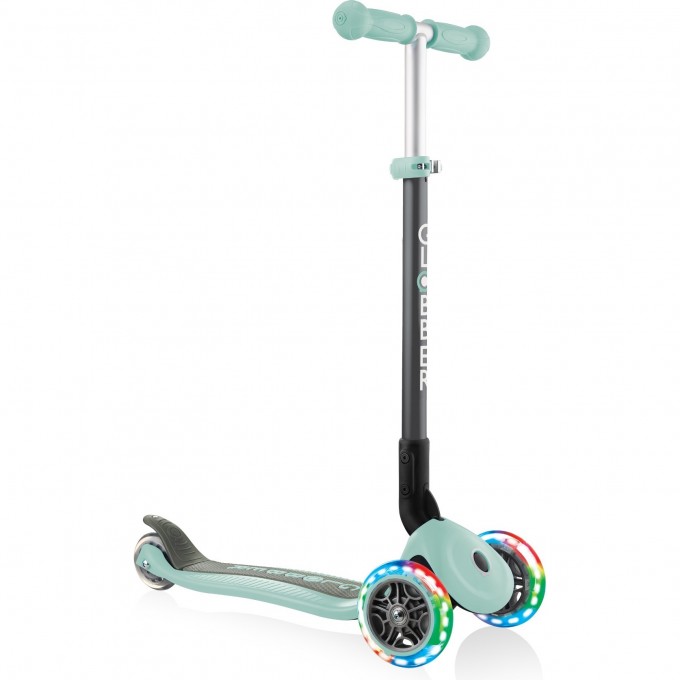 Самокат GLOBBER PRIMO FOLDABLE LIGHTS Мятный 432-206-2 Самокат GLOBBER PRIMO FOLDABLE LIGHTS Мятный 432-206-2