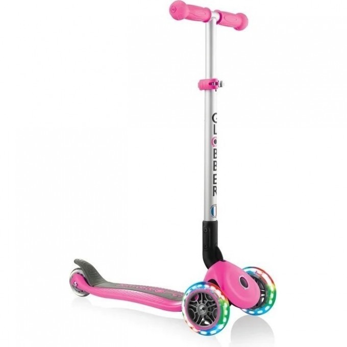 Самокат GLOBBER PRIMO FOLDABLE LIGHTS (V2) Розовый 432-110-3 Самокат GLOBBER PRIMO FOLDABLE LIGHTS (V2) Розовый 432-110-3