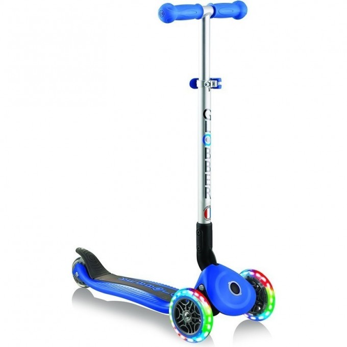 Самокат GLOBBER PRIMO FOLDABLE LIGHTS (V2) Синий 432-100-3 Самокат GLOBBER PRIMO FOLDABLE LIGHTS (V2) Синий 432-100-3