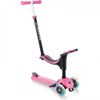 Самокат GLOBER GO UP SPORTY PLUS LIGHTS Розовый