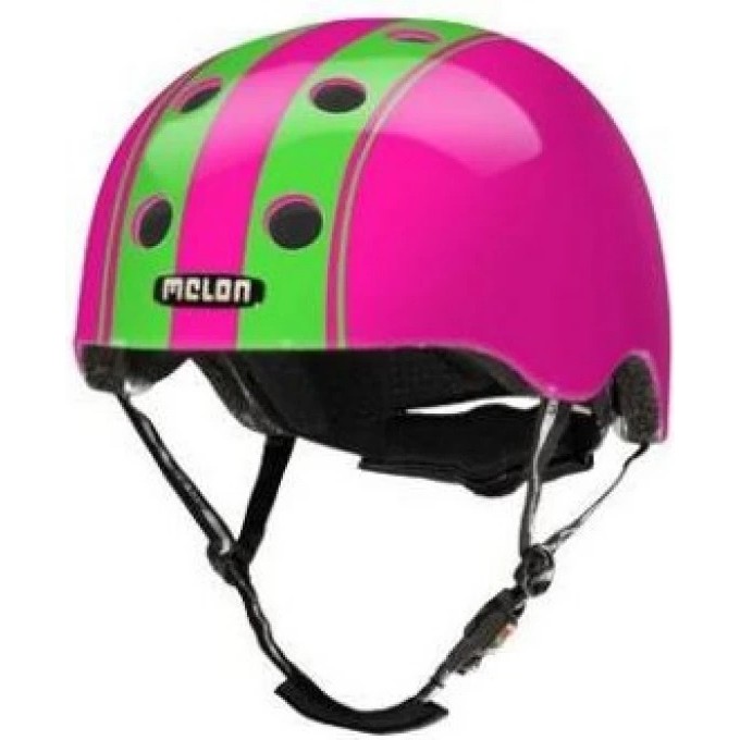 Шлем MELON XL-XXL, в полоску DOUBLE GREEN PINK 162403 Шлем MELON XL-XXL, в полоску DOUBLE GREEN PINK 162403