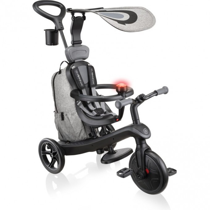 Трёхколесный велосипед GLOBBER TRIKE EXPLORER 4 в 1, черно-серый 633-120 Трёхколесный велосипед GLOBBER TRIKE EXPLORER 4 в 1, черно-серый 633-120